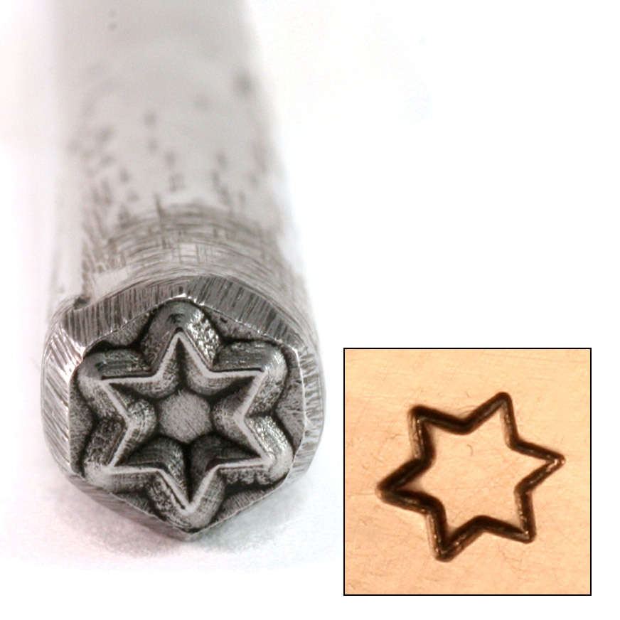 Metal Stamping Tools Six Pointed Star Design Stamp